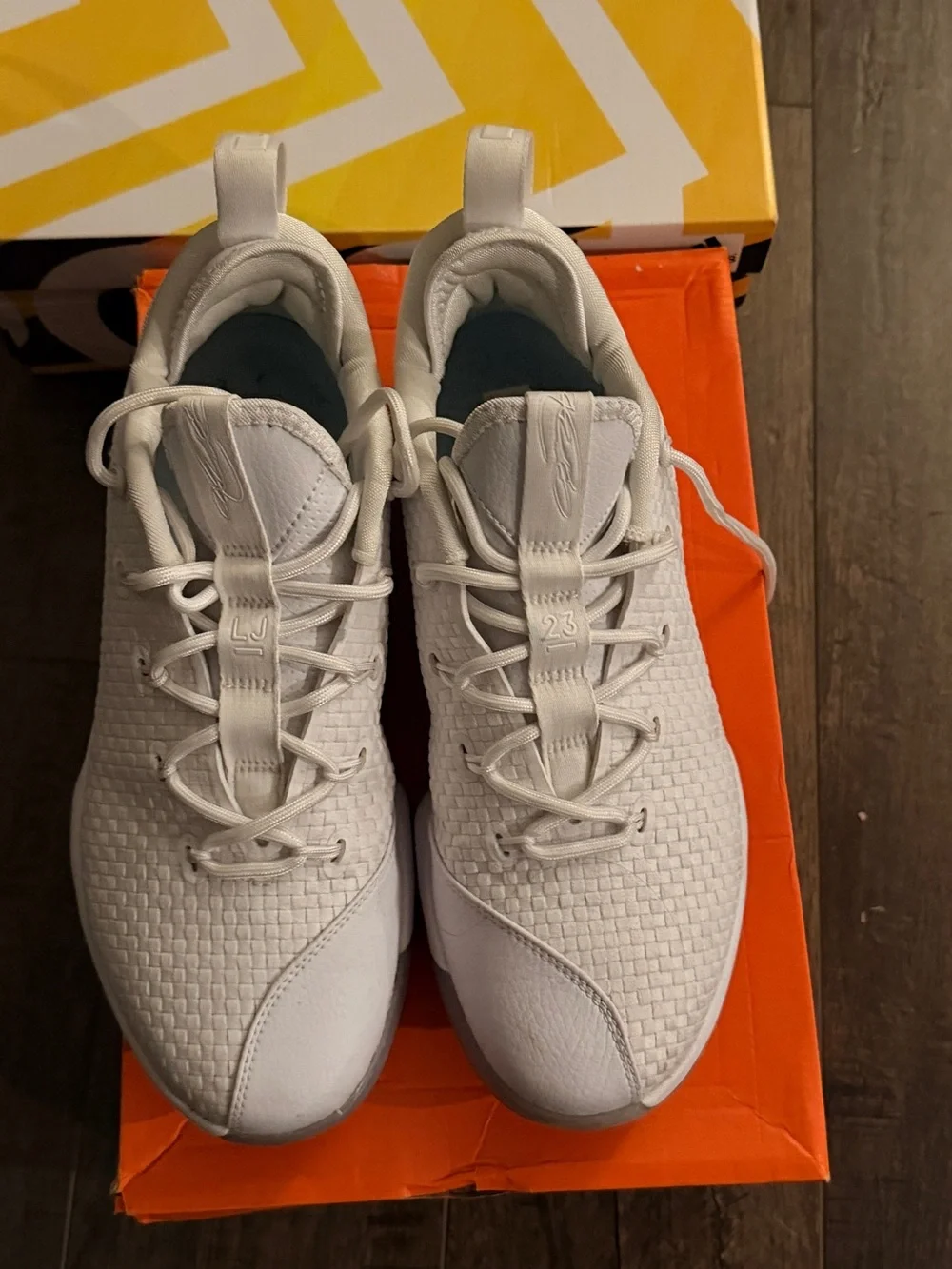 Nike LeBron 14 Jordan Men's Athletic Sneakers in White